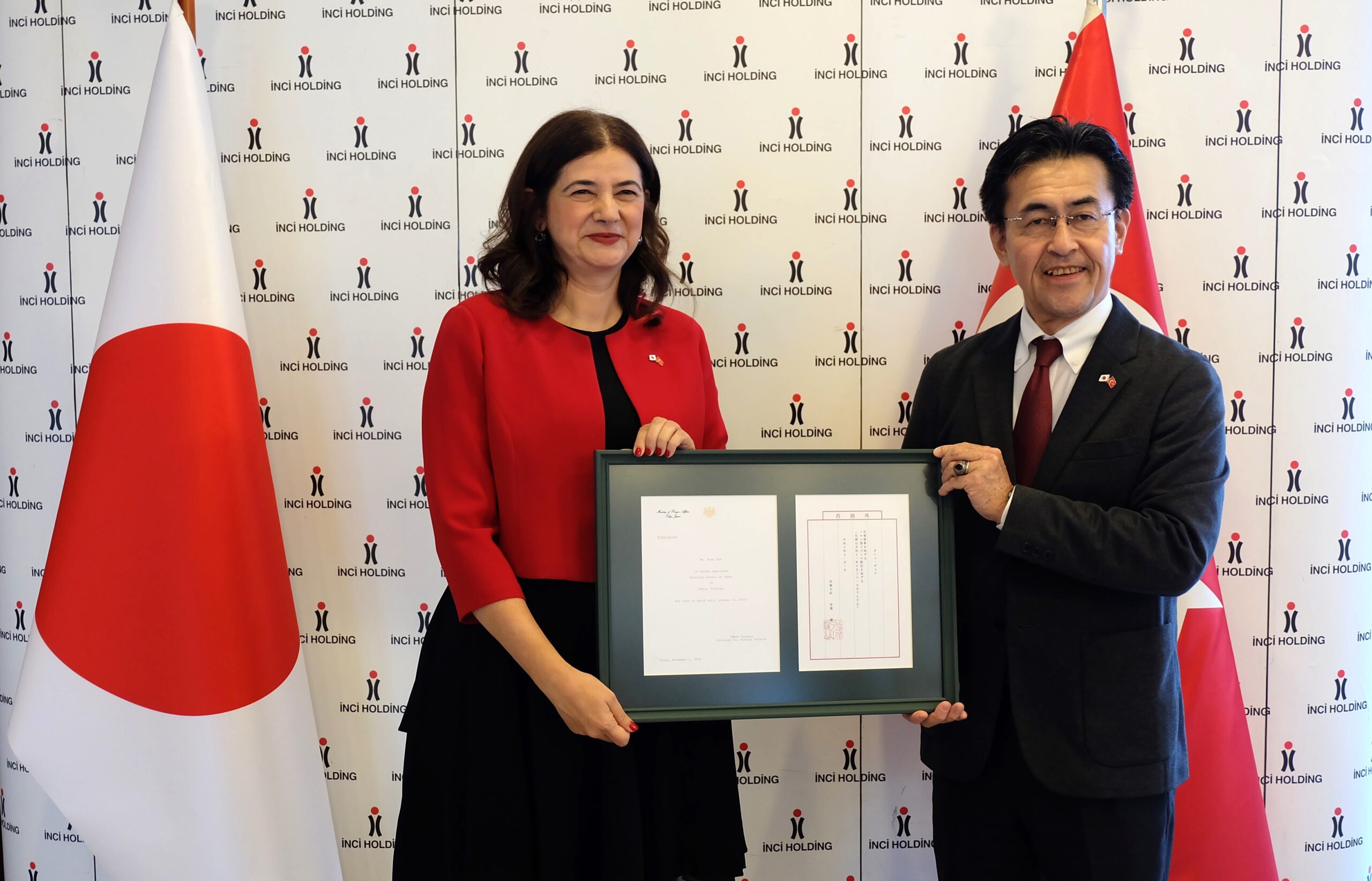 İNCİ HOLDİNG YÖNETİM KURULU ÜYESİ NEŞE GÖK, JAPONYA İZMİR FAHRİ KONSOLOSU OLDU