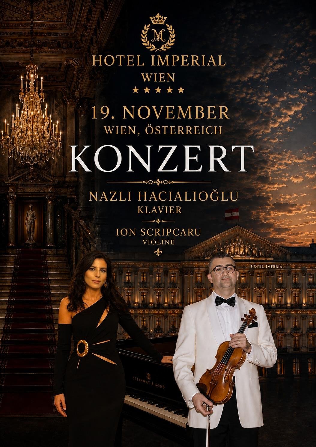 NAZLI HACIALİOĞLU’NDAN VİYANA’DA SEÇKİN DAVETLİLERE ÖZEL KONSER