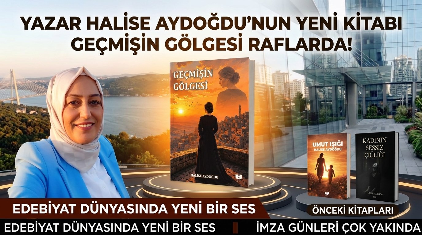 GEÇMİŞİN GÖLGESİ İLE OKURLARIN KARŞISINDA: HALİSE AYDOĞDU’DAN YÜREĞE DOKUNAN ÜÇÜNCÜ ROMAN