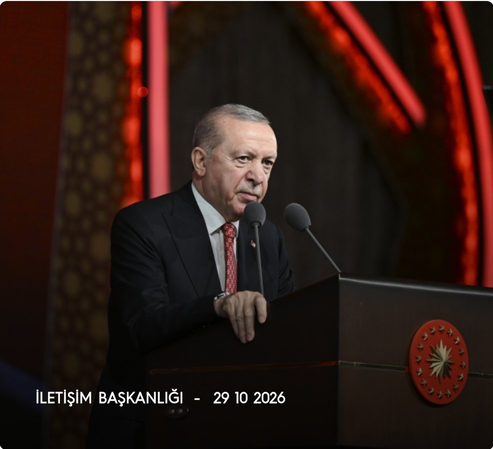 CUMHURBAŞKANI ERDOĞAN, CUMHURİYET BAYRAMI VE TDT ZİRVESİ DOLAYISIYLA DÜZENLENEN RESMÎ YEMEKTE KONUŞTU