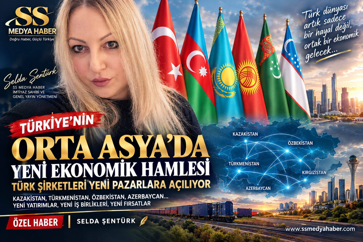 TÜRKİYE ORTA ASYA’DA YENİ BİR EKONOMİK HAT KURUYOR: TÜRK ŞİRKETLERİ SAHAYA İNİYOR!